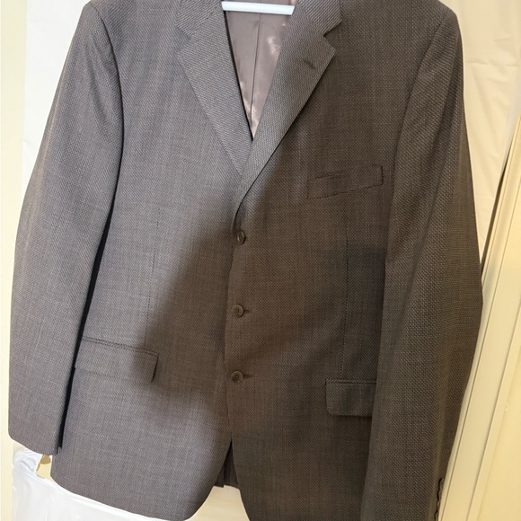Claiborne Men's Brown Tweed Woven Sport Jacket. Gifted tie and handkerchief! - Picture 2 of 9